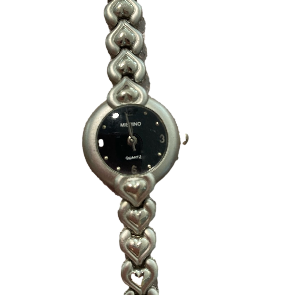 Mishino heart ⏱️ watch silver